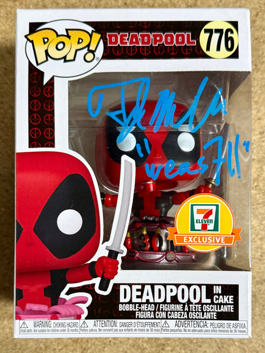 TJ Miller “Weasel” Signed Metallic Deadpool In Cake Funko Pop #776 Exclusive With JSA COA - for just $85! 