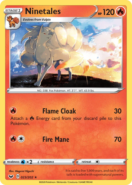 Ninetales (023/202) [Sword & Shield: Base Set] - for just $0.15! 