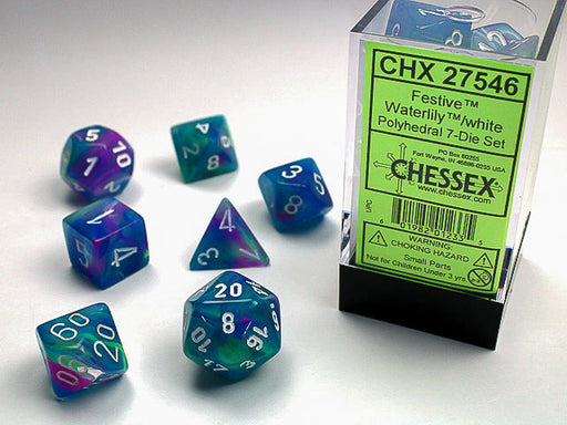 Chessex: Polyhedral Festive Dice sets - for just $11.98! 
