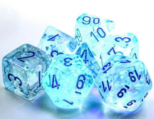 Borealis Polyhedral Icicle/Light Blue Luminary 7-Die Set - Just $11.99! Shop now at Retro Gaming of Denver