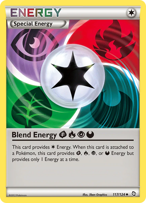 Blend Energy GrassFirePsychicDarkness (117/124) [Black & White: Dragons Exalted] - for just $1.25! 