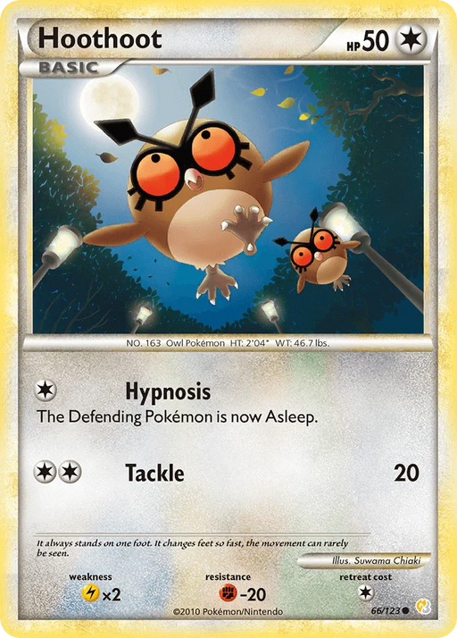Hoothoot (66/123) [HeartGold & SoulSilver: Base Set] - for just $0.25! 