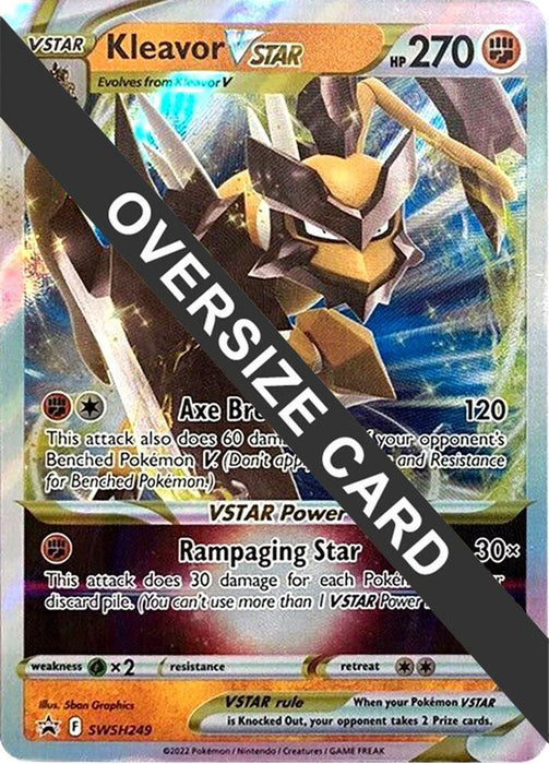 Kleavor VSTAR (SWSH249) (Jumbo Card) [Sword & Shield: Black Star Promos] - for just $0.55! 