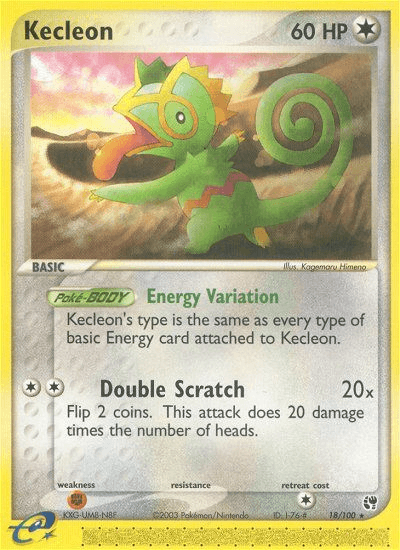 Kecleon (18/100) [EX: Sandstorm] - for just $0.55! 