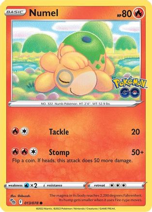 Numel 013/078 - Pokemon GO - for just $0.07! 