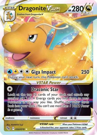 Dragonite VSTAR 050/078 - Pokemon GO Holofoil - for just $1.62! 