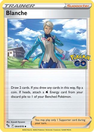 Blanche 064/078 - Pokemon GO Reverse Holofoil - for just $0.13! 