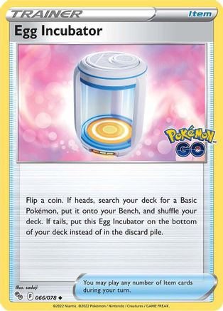 Egg Incubator 066/078 - Pokemon GO Reverse Holofoil - for just $0.05! 