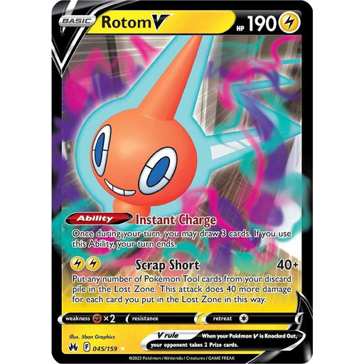 Rotom V (045/159) [Sword & Shield: Crown Zenith] - Just $1.10! Shop now at Retro Gaming of Denver