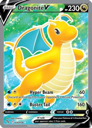 Dragonite V (Full Art) 076/078 - Pokemon GO Holofoil - for just $6.35! 