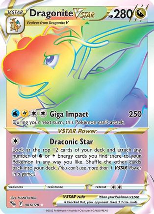 Dragonite VSTAR (Secret) 081/078 - Pokemon GO Holofoil - for just $25.76! 