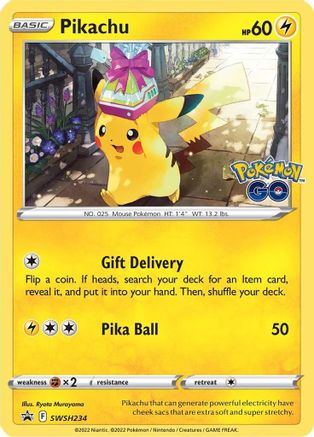 Pikachu SWSH234/307 - SWSH Sword & Shield Promo Cards Holofoil - for just $1.26! 