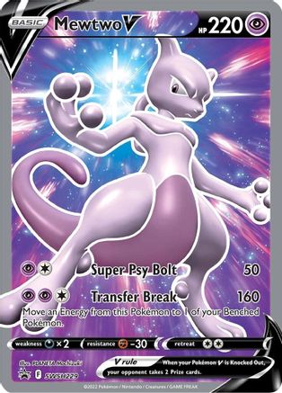 Mewtwo V SWSH229/307 - SWSH Sword & Shield Promo Cards Holofoil - for just $3.51! 