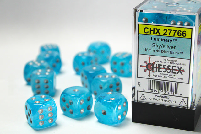 Chessex: D6  Luminary™ Dice sets - 16mm - for just $11.98! 