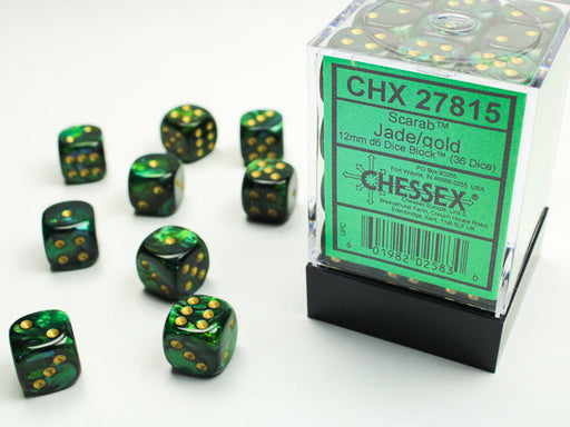 Chessex: D6 Scarab™ Dice sets - 12mm - for just $14.99! 