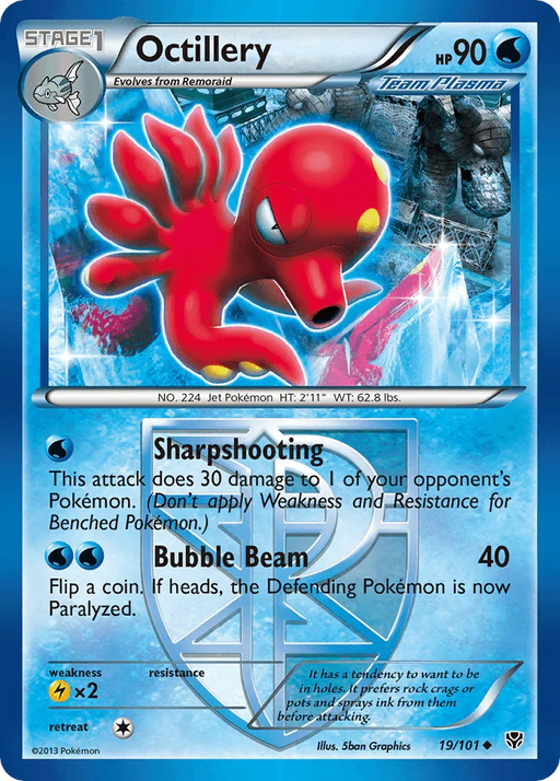 Octillery (19/101) [Black & White: Plasma Blast] - for just $0.15! 