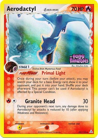 Aerodactyl (35/110) (Delta Species) (Stamped) [EX: Holon Phantoms] - Just $6.75! Shop now at Retro Gaming of Denver