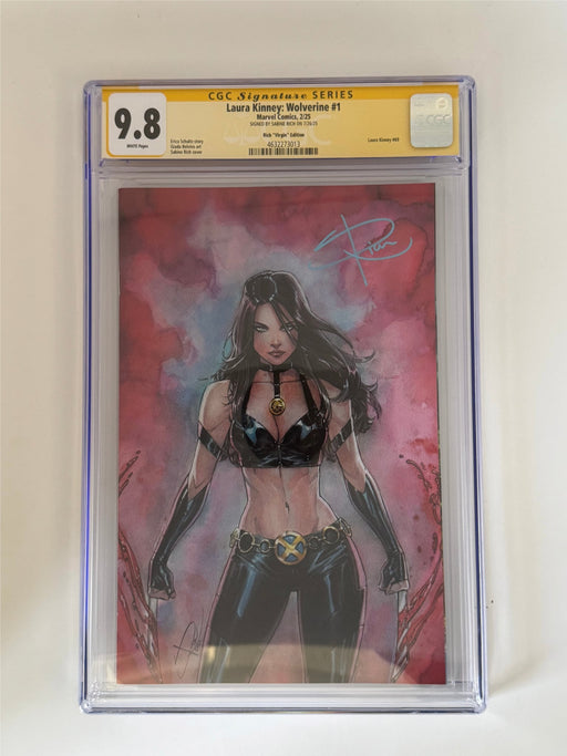 [Signed by Sabine Rich] Laura Kinney: Wolverine #1 CGC 9.8 Yellow Label Sabine Rich Exclusive Virgin Var - for just $150! 