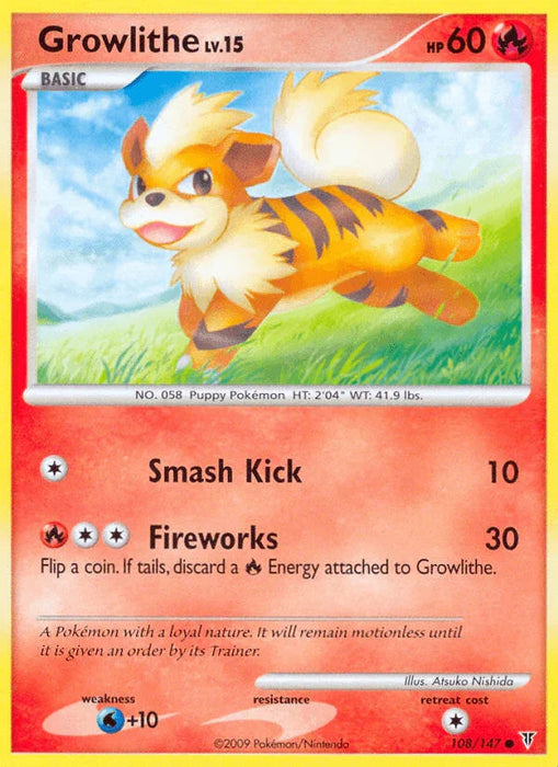Growlithe (108/147) [Platinum: Supreme Victors] - for just $0.80! 