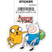Adventure Time: Finn & Jake Sitting Die Cut Vinyl Sticker - 3" - for just $3! 