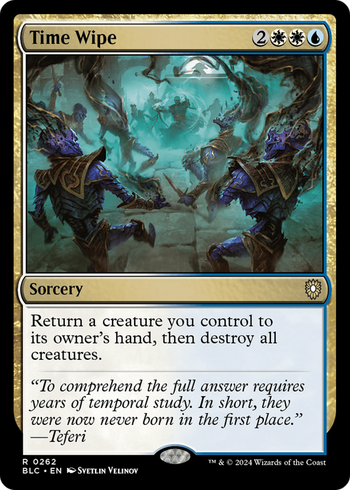 Time Wipe (BLC-262) - Bloomburrow Commander - for just $0.08! 