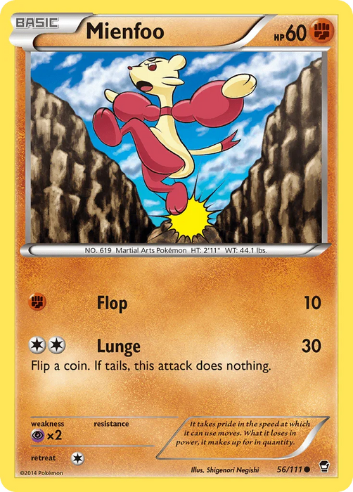 Mienfoo (56/111) [XY: Furious Fists] - for just $0.10! 
