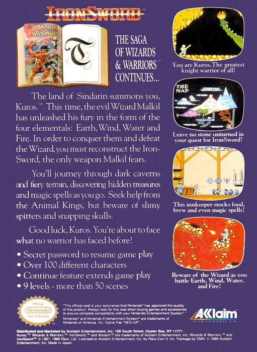 Iron Sword: Wizards and Warriors II – Nintendo Entertainment System (NES) - for just $6.99! 