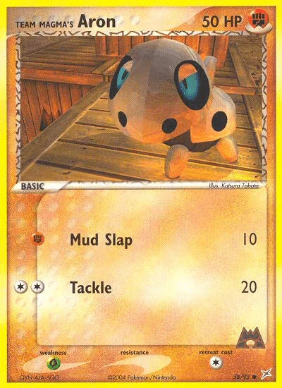 Team Magma's Aron (58/95) [EX: Team Magma vs Team Aqua] - for just $0.35! 