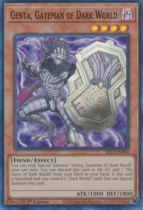 Genta, Gateman of Dark World [SR13-EN002] Super Rare - for just $0.15! 