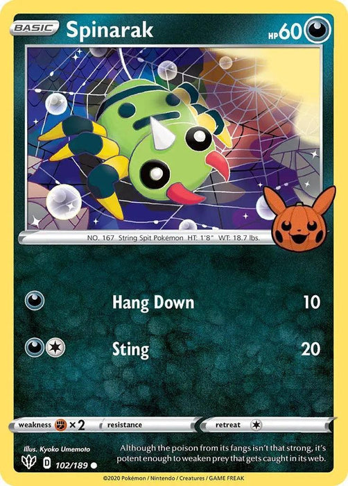 Spinarak (102/189) [Trick or Trade] - for just $0.10! 