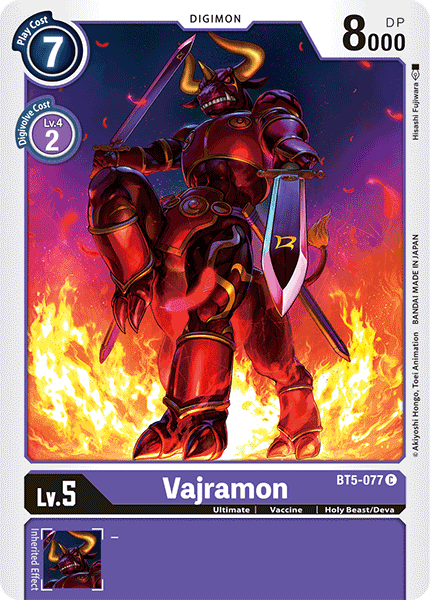 Vajramon [BT5-077] [Battle of Omni] - Just $0.09! Shop now at Retro Gaming of Denver