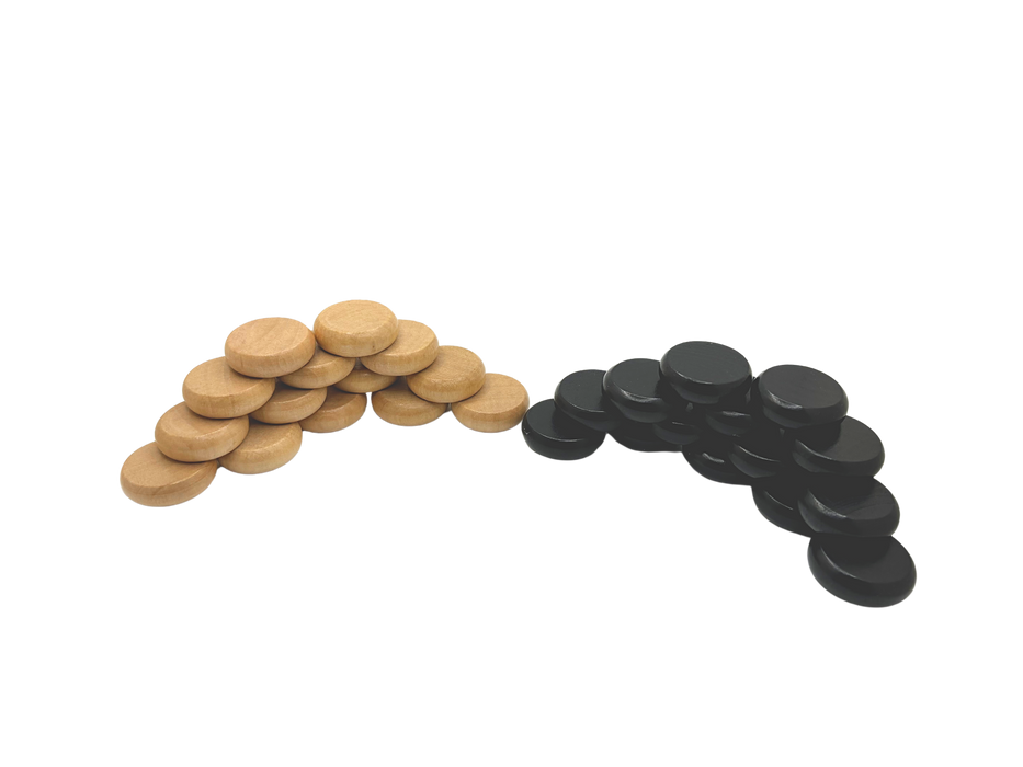 Magnetic Clasp Storage Box With  2 Pegs; Scoring Track for Std Crokinole + 28 discs (2024 Version) - for just $24.95! 