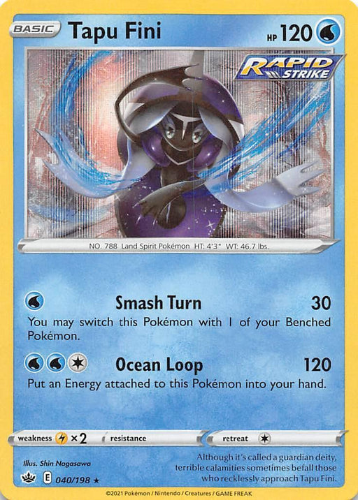 Tapu Fini (040/198) [Sword & Shield: Chilling Reign] - for just $0.20! 