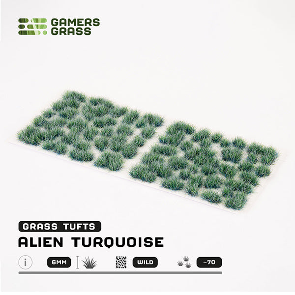 Gamers Grass Tufts: Alien Tufts - Alien Turquoise - 6mm - Wild - for just $7.99! 
