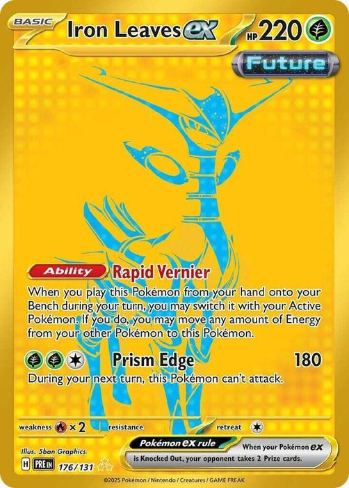 Iron Leaves ex (176/131) [Scarlet & Violet: Prismatic Evolutions] - for just $2.25! 