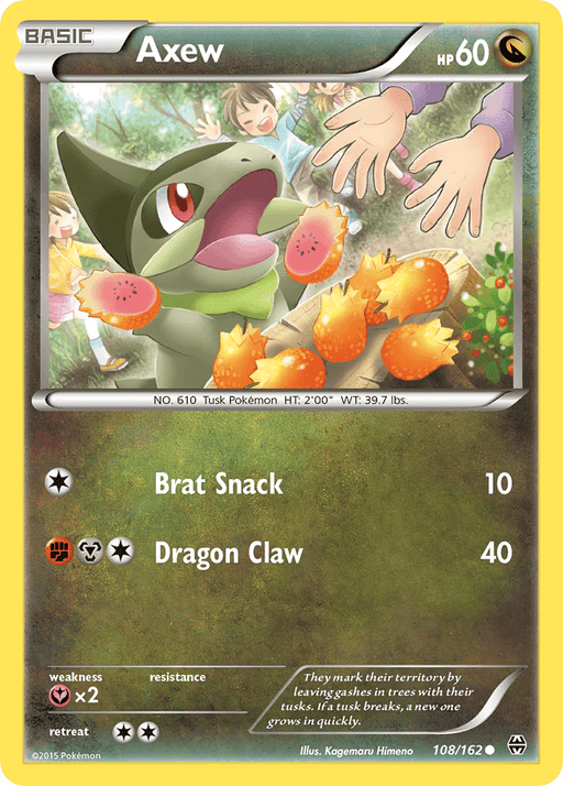 Axew (108/162) [XY: BREAKthrough] - for just $0.15! 
