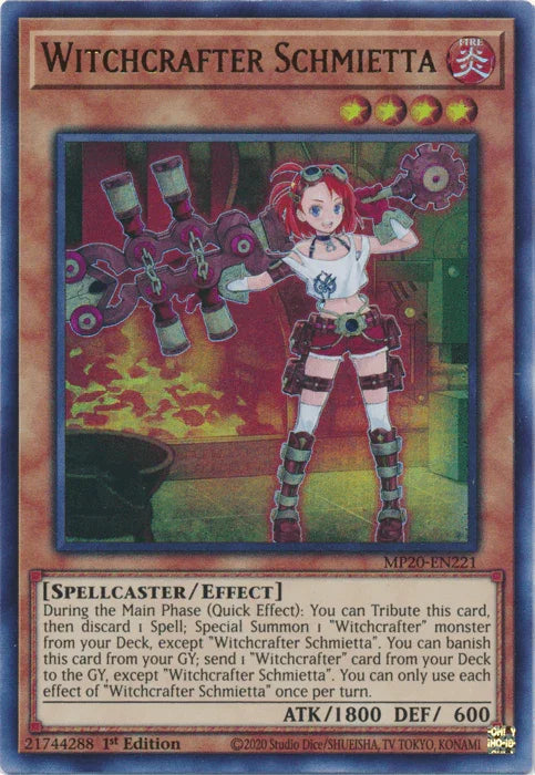 Witchcrafter Schmietta [MP20-EN221] Ultra Rare - for just $0.45! 