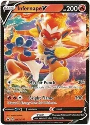 Infernape V SWSH252/307 - SWSH Sword & Shield Promo Cards Holofoil - for just $0.57! 