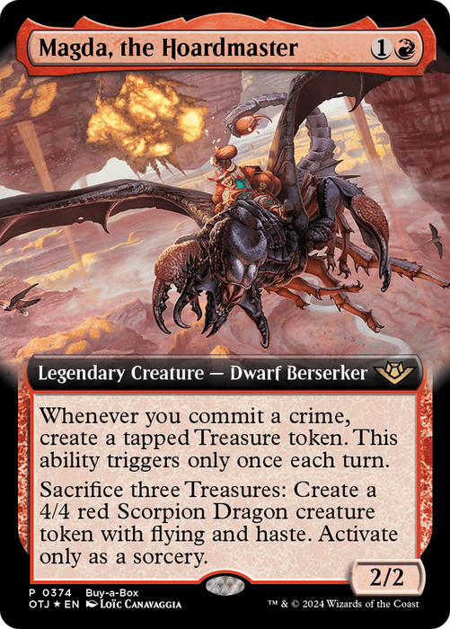 Magda, the Hoardmaster (BABP-374) - Outlaws of Thunder Junction: (Extended Art) Foil - for just $0.14! 