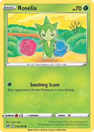 Roselia 014/196 - SWSH11 Lost Origin - for just $0.03! 