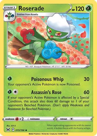 Roserade 015/196 - SWSH11 Lost Origin - for just $0.05! 