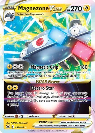 Magnezone VSTAR 057/196 - SWSH11 Lost Origin Holofoil - for just $0.76! 