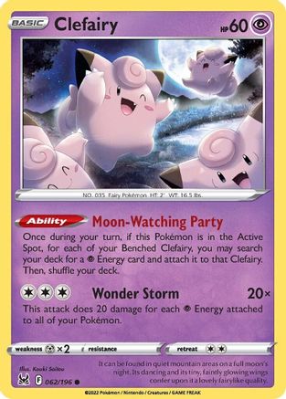 Clefairy 062/196 - SWSH11 Lost Origin - for just $0.08! 