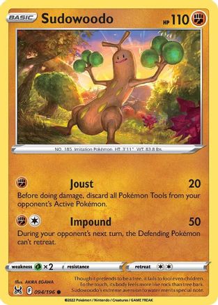 Sudowoodo 094/196 - SWSH11 Lost Origin - for just $0.04! 