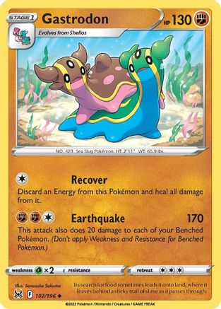 Gastrodon 102/196 - SWSH11 Lost Origin - for just $0.08! 