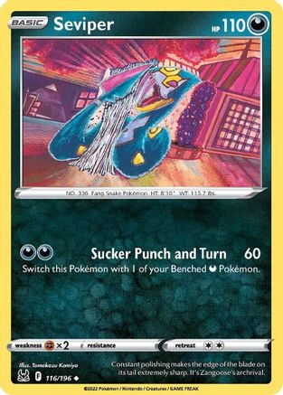 Seviper 116/196 - SWSH11 Lost Origin - for just $0.06! 