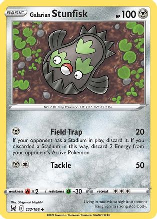 Galarian Stunfisk 127/196 - SWSH11 Lost Origin - for just $0.06! 