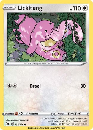Lickitung 138/196 - SWSH11 Lost Origin - for just $0.05! 