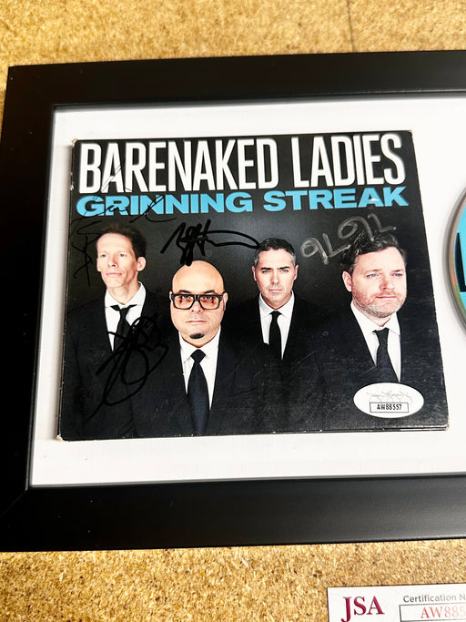 Framed & Complete Signed Barenaked Ladies Grinning Streak CD Cover With JSA COA - for just $110! 