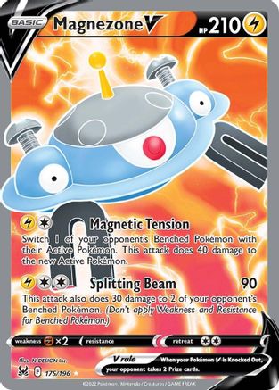 Magnezone V (Full Art) 175/196 - SWSH11 Lost Origin Holofoil - for just $0.40! 